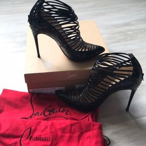 Rare Christian Louboutin Gortik python 37M